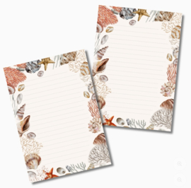 Seashells – Schrijfblok | 25 Vellen | A5 | Penpaling Paula