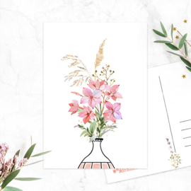 Studio Draak - ‘Bosje bloemen’  Roze