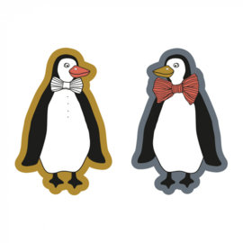 Sticker Duo Pinguïns (60x30mm) 10 stuks €0,99