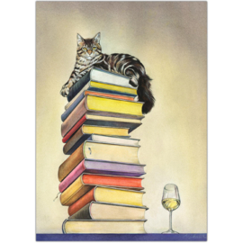 Reinhard Michl  - Kat op boekenstapel