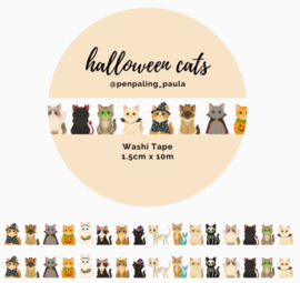 Washi Tape – Halloween Cats | Penpaling Paula |