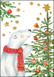 Carola Pabst - Ijsbeer bij de kerstboom