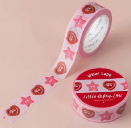 Washi Tape – Star and Heart Buttons | Little Lefty Lou |