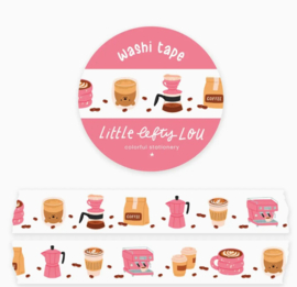 Washi Tape – Coffee Time Pink | Little Lefty Lou |