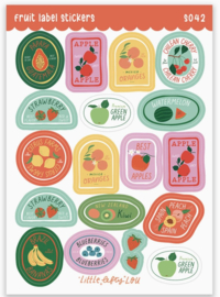 Fruit Label Stickers A6 | Little Lefty Lou |