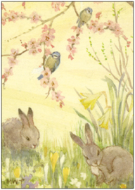 Margaret W Tarrant  - Konijntjes en pimpelmezen in de lente