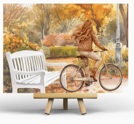 Penpaling Paula  -  Op de fiets