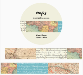 Washi Tape – Maps | Penpaling Paula |