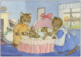 Margaret Tempest  - Kattenouders met kittens