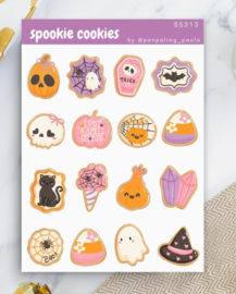 A6 Stickervel – Spookie Cookies | Penpaling Paula