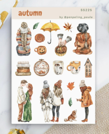 A6 Stickervel – Autumn | Penpaling Paula