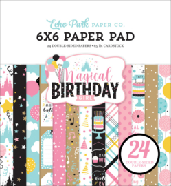 Echo Park Magical Birthday Girl 6x6 Inch Paper Pad