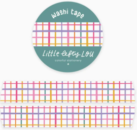 Washi Tape – Colorful Grid | Little Lefty Lou |