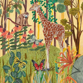 Caroline Bonne-Müller  - Giraffe en aap