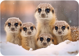 Edition Gollong  - Stokstaartjes in de sneeuw