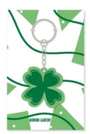 Sleutelhanger | Klavertje vier 'Good Luck' 