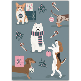 Alfie's Greetings - Festive Dogs