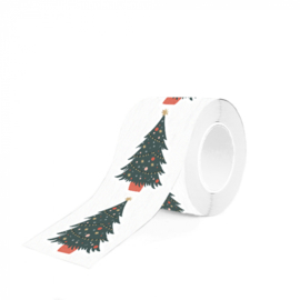 Sticker / Sluitsticker (55x81mm)  X-mas Tree (10 stuks €0,99)