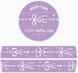 Washi Tape – Bows Border Purple | Little Lefty Lou |