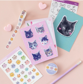 Cat Dots Stickers A6 | Little Lefty Lou |