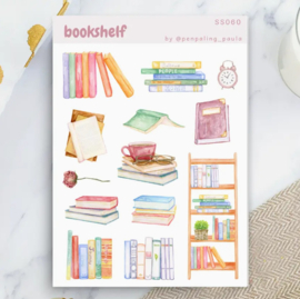 A6 Stickervel – Boekenplank | Penpaling Paula
