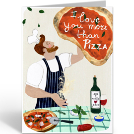 Reddish Design  - I love you more than pizza