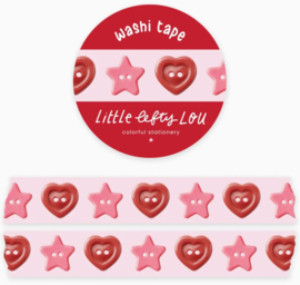Washi Tape – Star and Heart Buttons | Little Lefty Lou |
