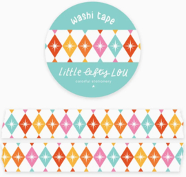 Washi Tape – Colorful Starburst Harlequin | Little Lefty Lou |