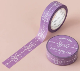 Washi Tape – Bows Border Purple | Little Lefty Lou |