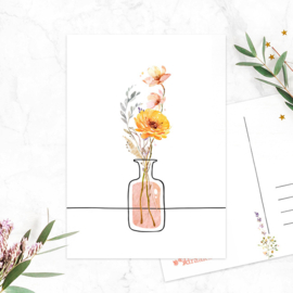 Studio Draak - ‘Bosje bloemen’  Gele bloem