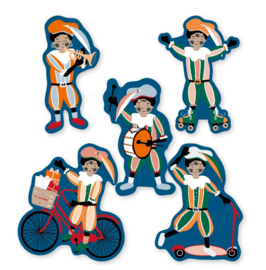 Sticker / Sluitsticker (60x62mm) Pietenpret (10 stuks €0,99)