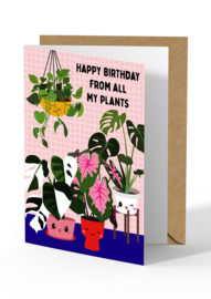 Studio Inktvis  - Happy Birthday from all my plants