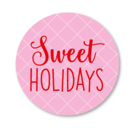 Sticker / Sluitsticker Sweet holidays (Rond 40mm) Studio schatkist 5 stuks voor €0,80