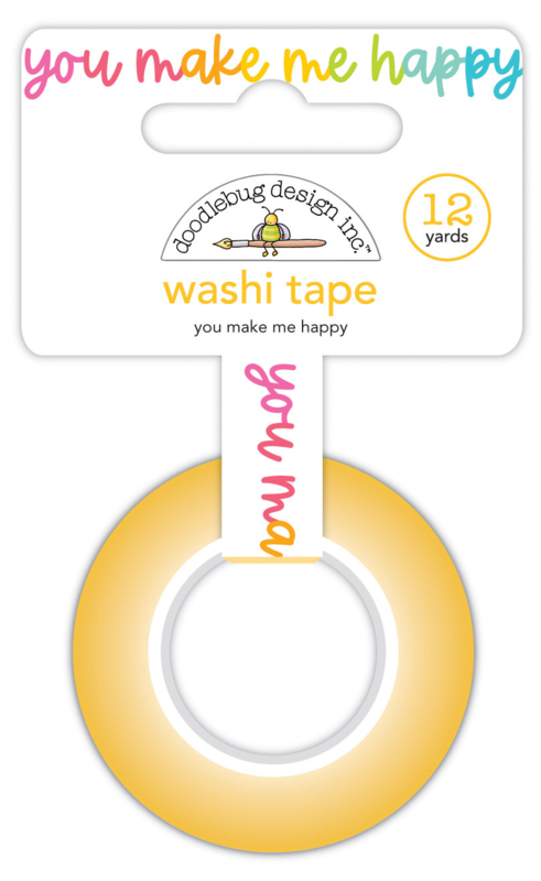 Washi Tape  - Doodlebug Design  -  You Make Me Happy