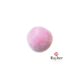 Roze pompon 20 mm van Rayher