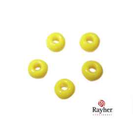 Gele indianenkraal 4,5 mm, Rocailles van Rayher