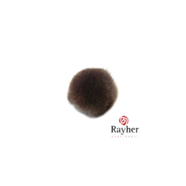 Bruine pompon 15 mm van Rayher