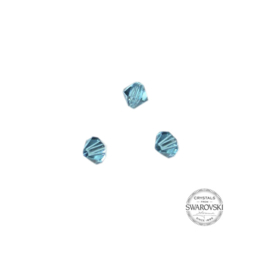 Ind. Turquoise Swarovski bicone bead 4 mm