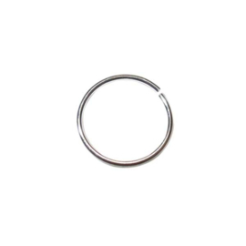 Zilverkleurige O-ring 15 mm