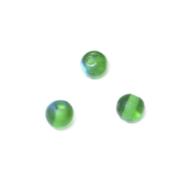 Groene, ronde glaskraal luster