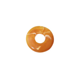 Oranje bruine polyester ring