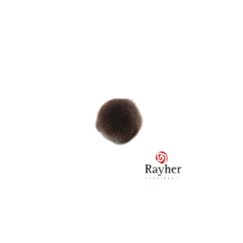 Bruine pompon 10 mm van Rayher
