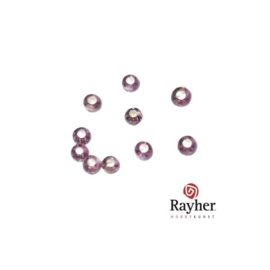 Paarse rocaille met zilverkern 2,6mm van Rayher