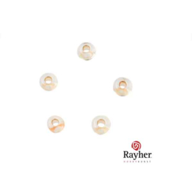 Honing gele Rocaille 2,6 mm met zilverkern van Rayher