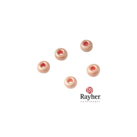 Zacht roze metallic ronde rocailles 4 mm van Rayher.