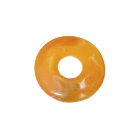 Oranje bruin polyester ring