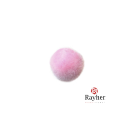 Pink pompon 15 mm from Rayher