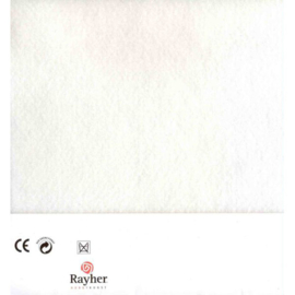 Wit textielvilt soft 30 x 45 cm van Rayher