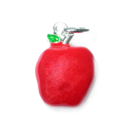 Appel bedel van metaal met rood