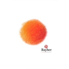 Oranje pompon 20 mm van Rayher